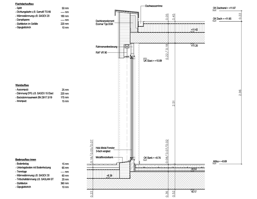 CAD Detailplan Hochbau