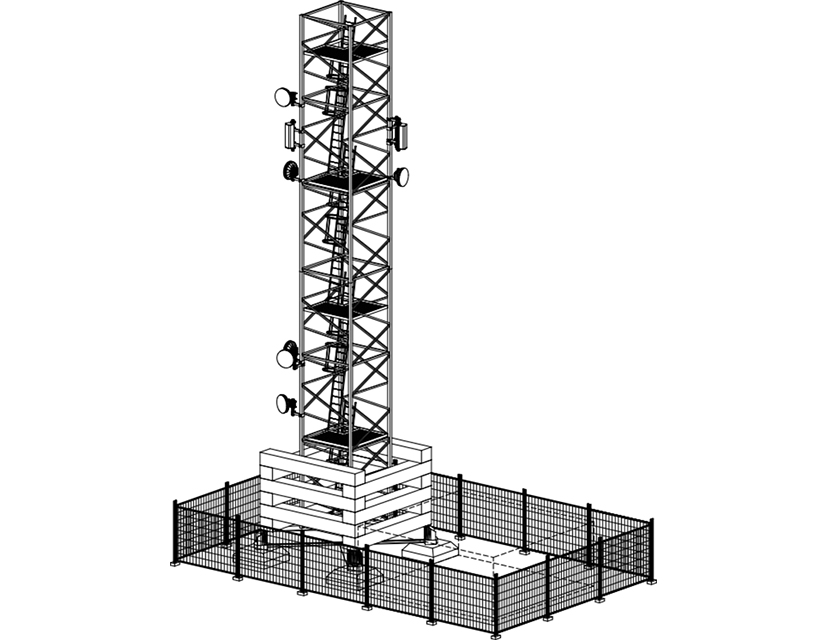 3D Modell Mobilfunkanlage